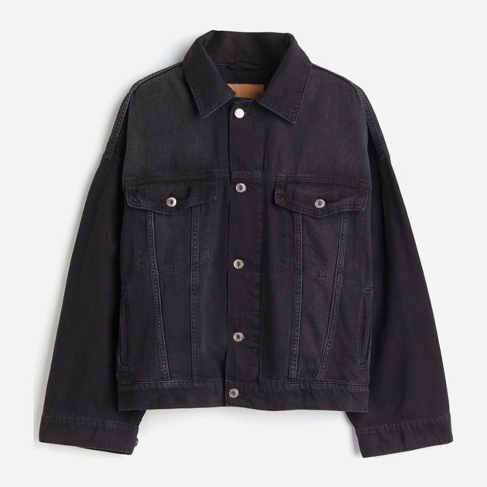 H&M Black Denim Jean Jacket